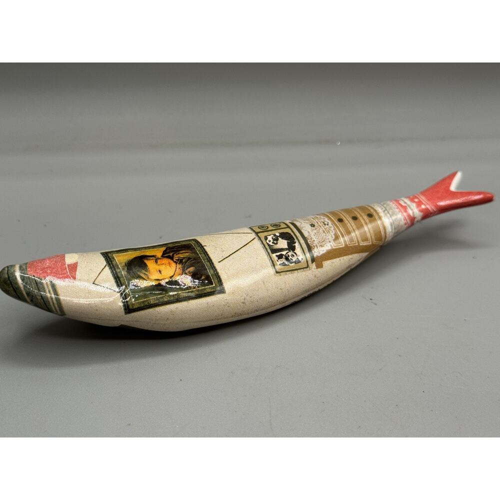 sardinha bordallo pinheiro ceramic sardine art postage stamp